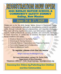 Registration 2025School Community Safety Summit Flyer